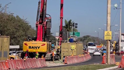 La caída de una trabe de más de 40 toneladas colapsó el tráfico vehícular en el acceso norte de Puerto Vallarta