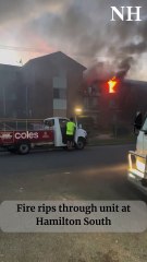 Fire rips through unit at Hamilton South