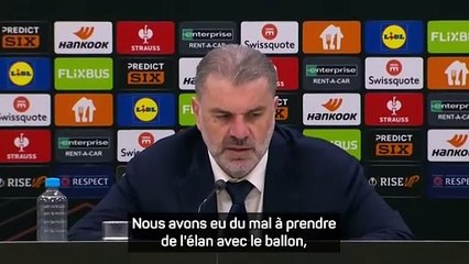 Tottenham - Postecoglou : "Nous n'avons pas été très bons"