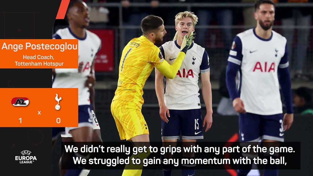 Tottenham failed to get to grips with AZ - Postecoglou
