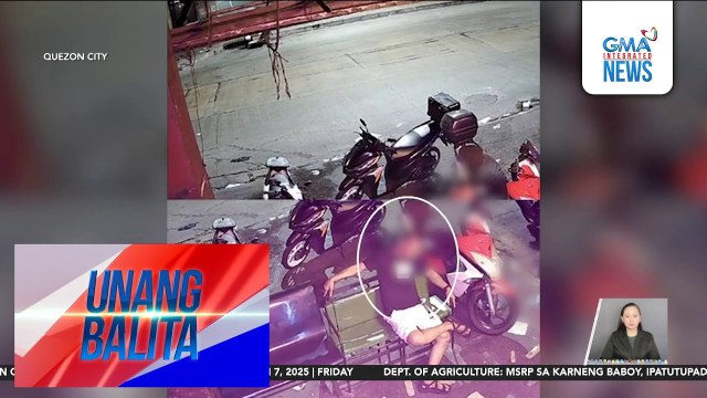 Huli-cam – Pagtangay sa cell phone ng isang lalaki sa labas ng KTV bar | Unang Balita
