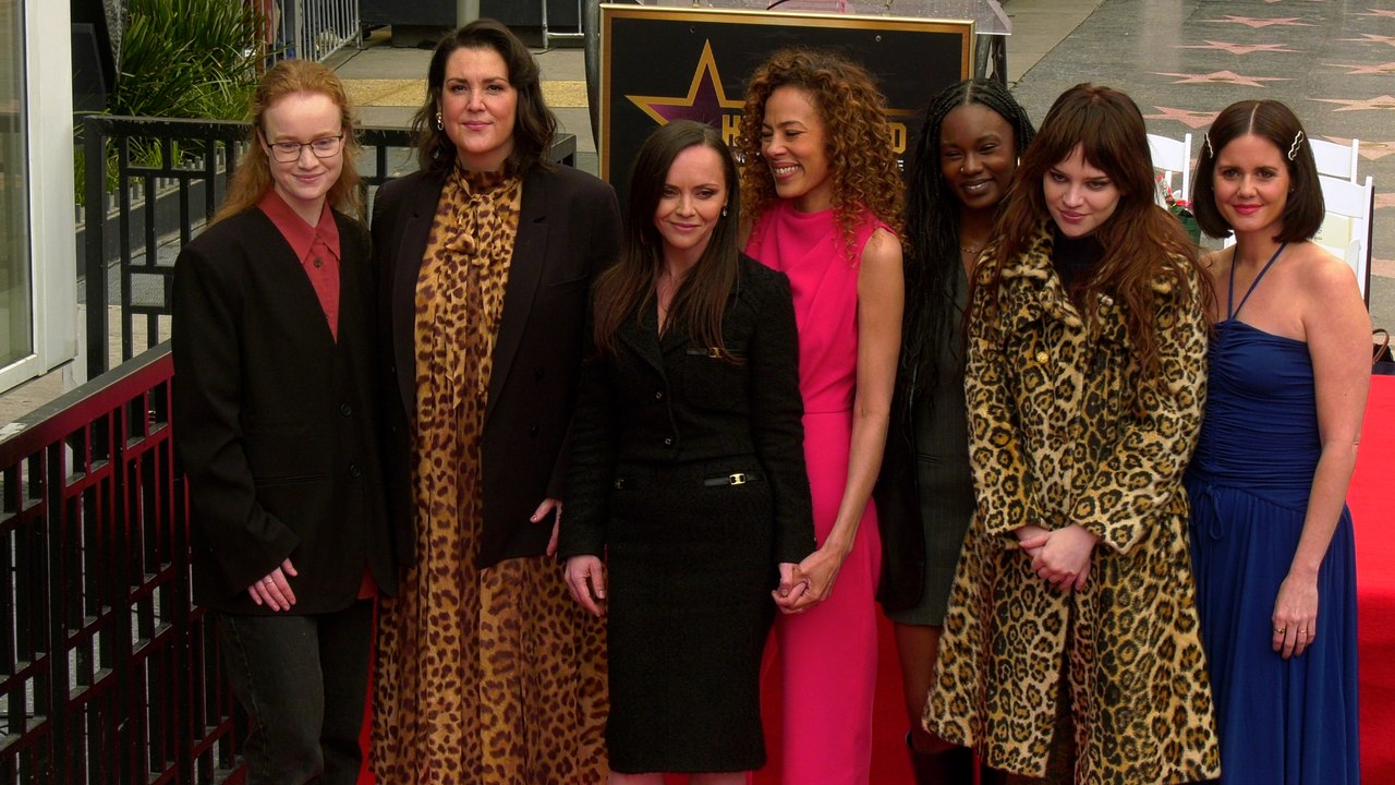 Yellowjackets stars attend Christina Ricci's Hollywood Walk of Fame star unveiling ceremony
