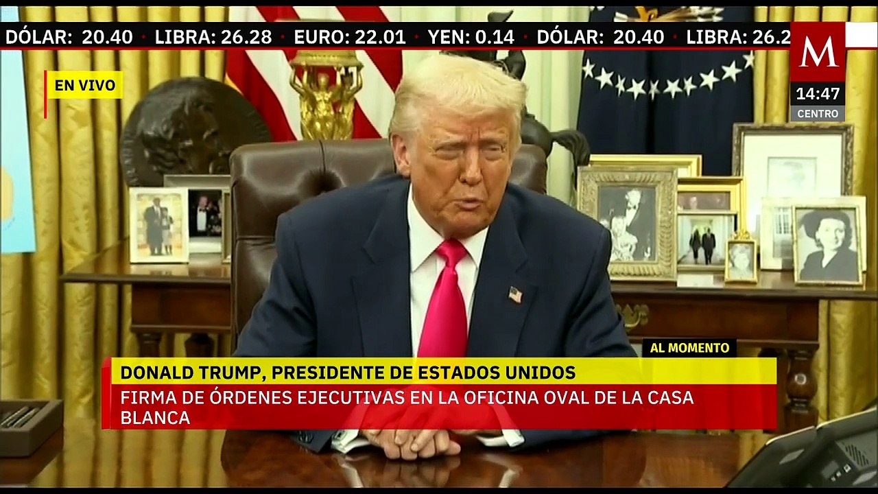 Donald Trump ofrece mensaje sobre los aranceles a México y Canadá