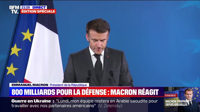 Emmanuel Macron: Le moment que nous vivons est grave pour l'Europe et nous avons fait dès le premier jour des choix forts