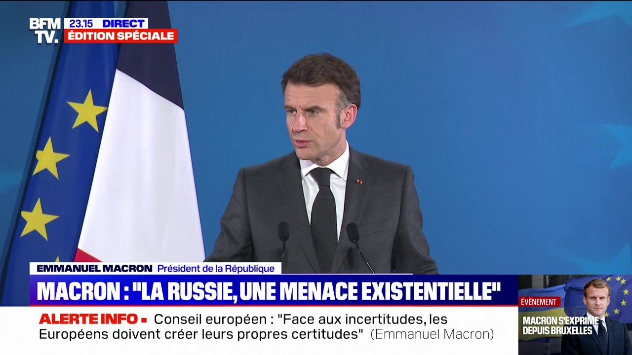 Emmanuel Macron: "En 2025, l'Union européenne fournira à l'Ukraine 30,6 milliards d'euros (...) financés par les avoirs russes"