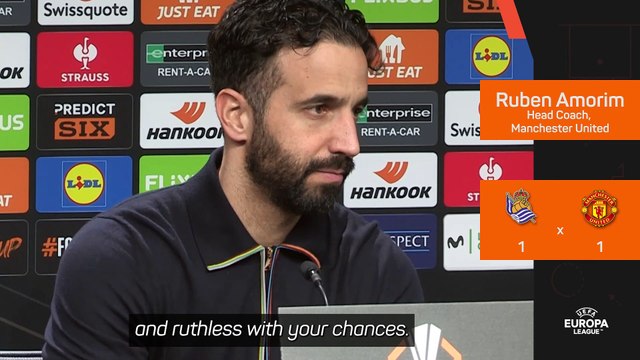 Amorim rues lack of ruthlessness in Sociedad draw