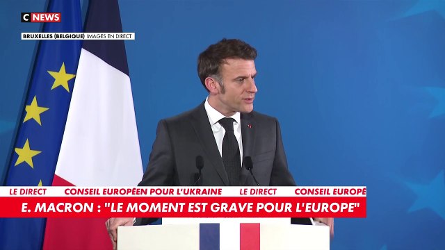 Emmanuel Macron : «Je sais que M. Poutine peut trahir les accords qu'il signe.»