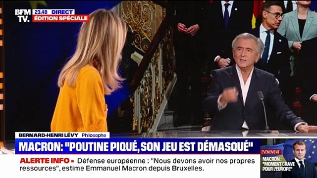Bernard Henri-Lévy: Si les Ukrainiens ne faisaient pas rempart de leurs corps, l'armée russe serait déjà dans un pays de l'est de l'Europe