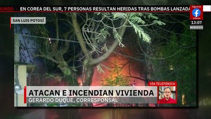 Atacan e incendian vivienda en San Luis Potosí; hay una persona muerta