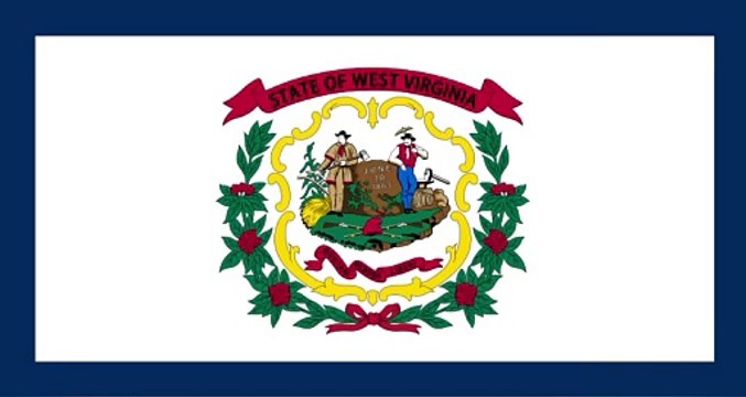 Flag of West Virginia. Bendera Virginia Barat. West Virginia Flag. Flag of West Virginia State. Bendera Negara Bagian Virginia Barat. West Virginia State Flag. Flag of State of West Virginia. State of West Virginia Flag. Western Virginia Flag.