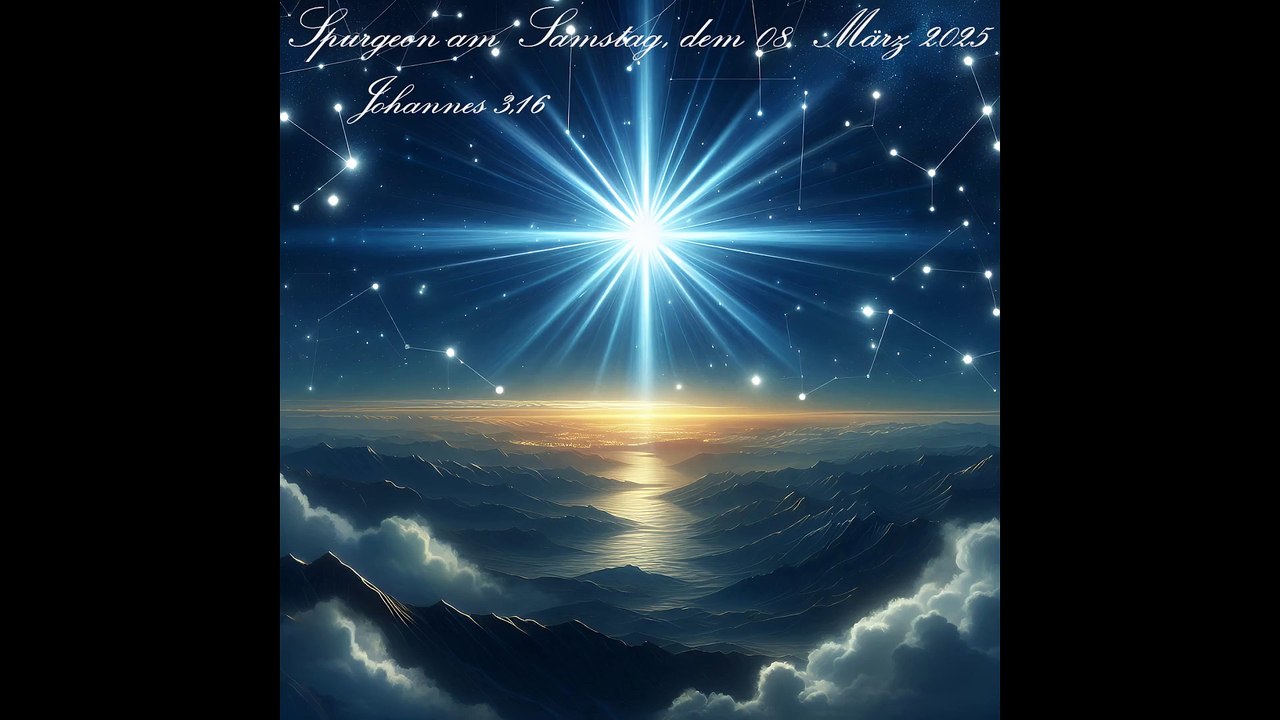 Spurgeon am Samstag, dem 08. März 2025, zu Johannes 3,16