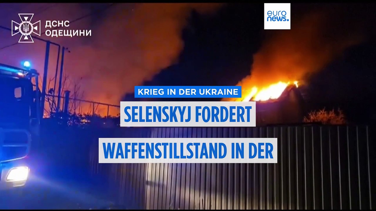 Selenskyj fordert Waffenstillstand in der Luft und auf See