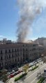 Il video dell'incendio in via Quintino Sella a Palermo