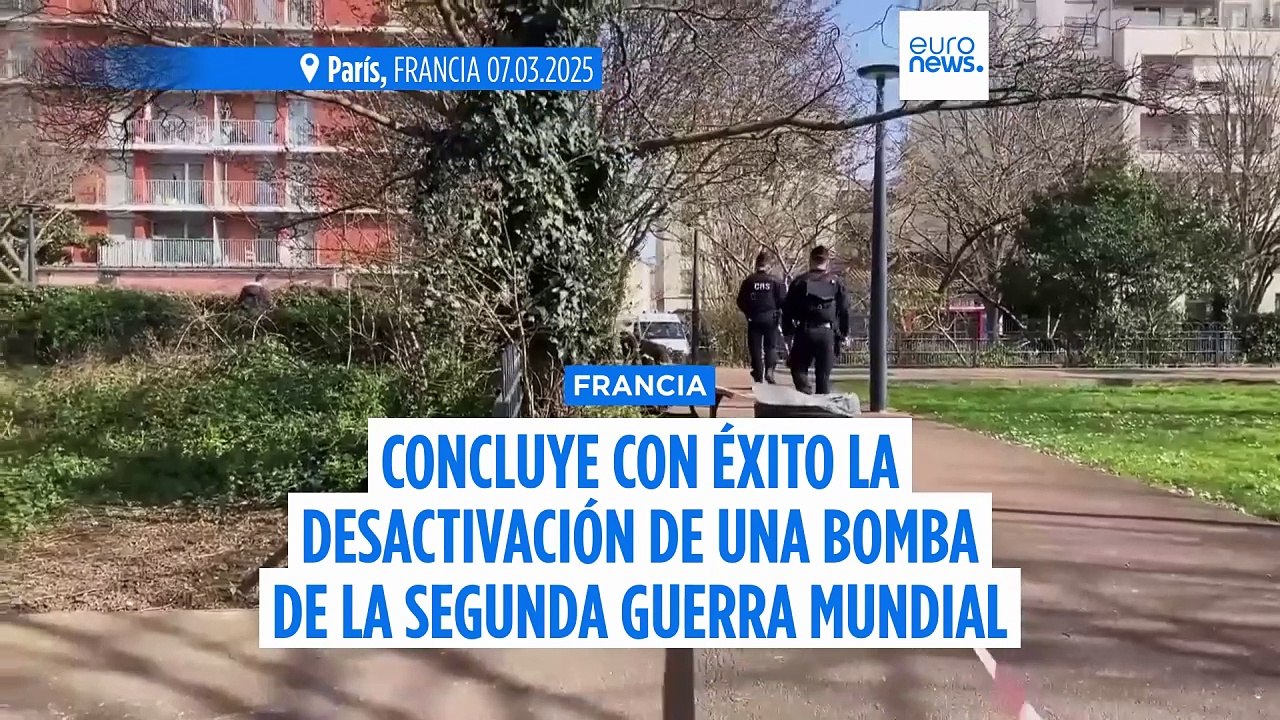 Se reanuda el servicio de tren en Francia al desactivar la bomba de la Segunda Guerra Mundial