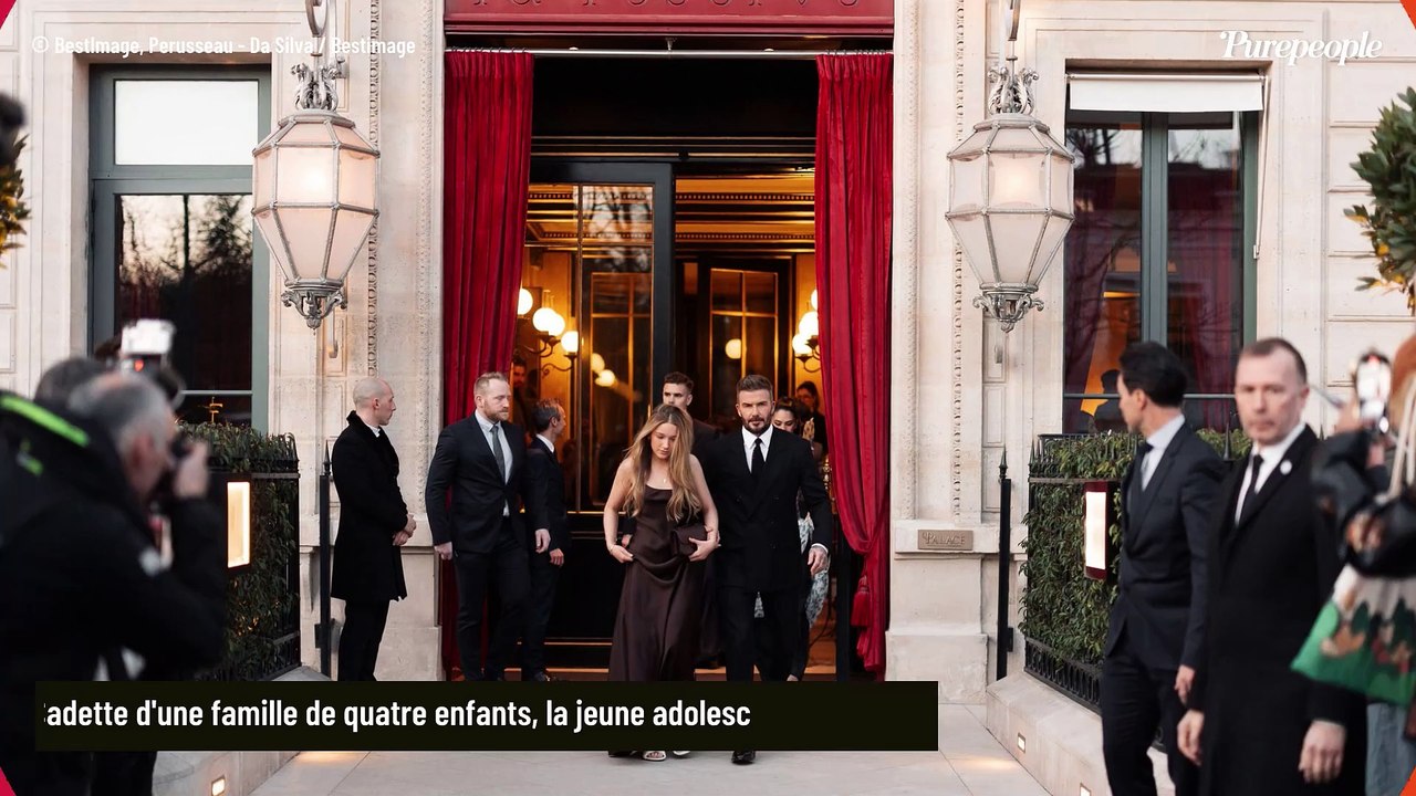 Les chiens ne font pas des chats... À 13 ans, Harper Beckham, mini version de Victoria, met Paris à ses pieds