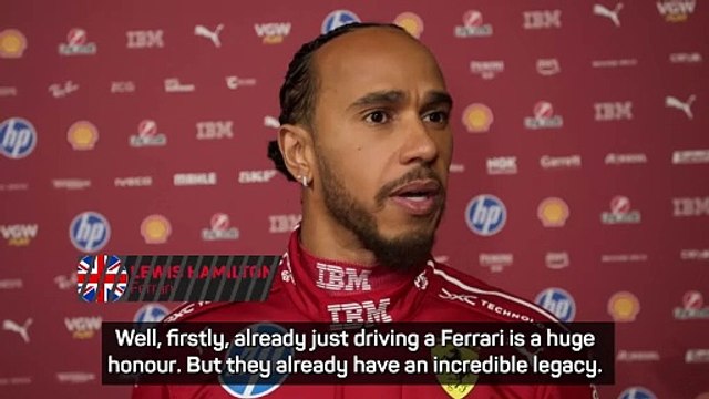 Driving for Ferrari is an honour - Hamilton