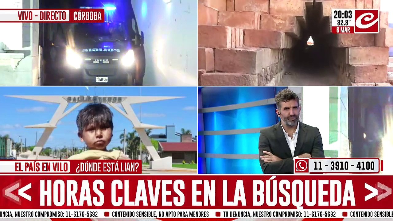 Horas claves en la búsqueda de Lian