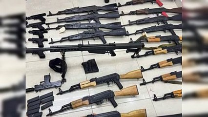 Un año de prisión a acusados en decomiso arsenal de armas irían a Haití