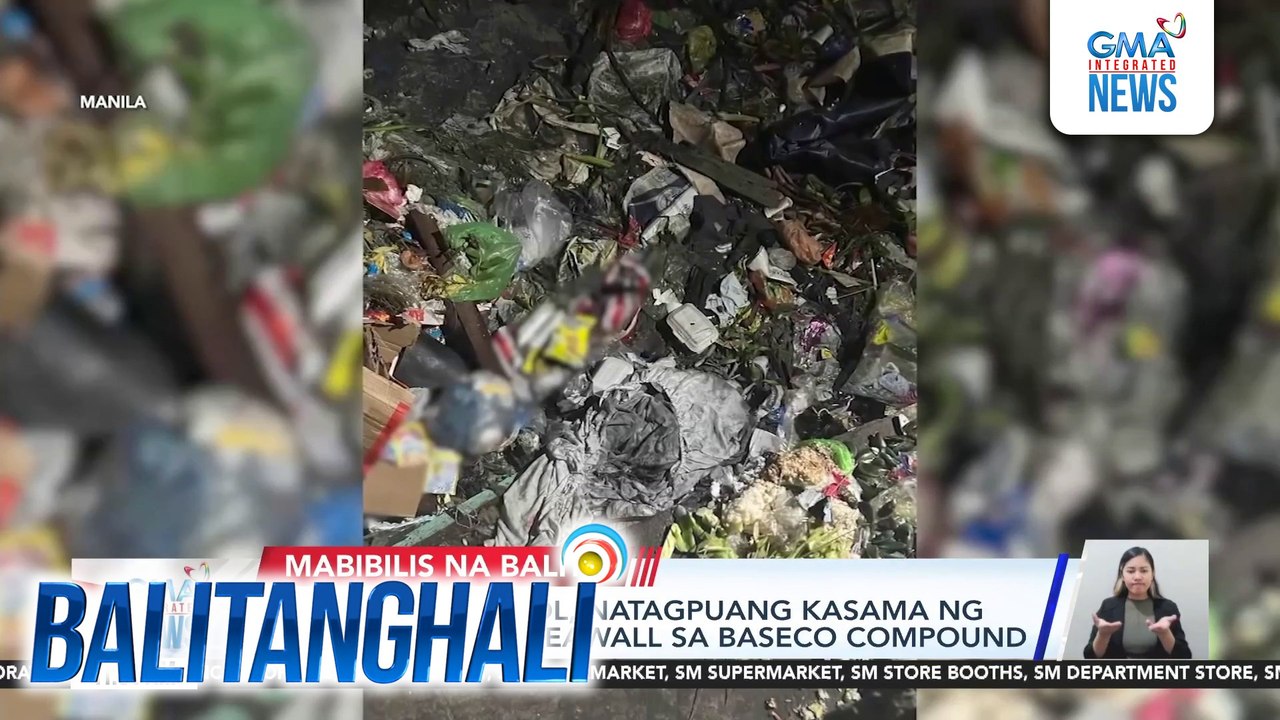 Patay na sanggol, natagpuang kasama ng mga basura sa seawall sa Baseco Compound | Balitanghali