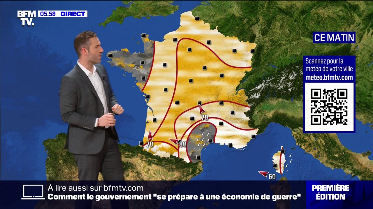 Un ciel ensoleillé sur l'Hexagone ce vendredi sauf dans l'ouest et le sud du pays où des averses sont attendues