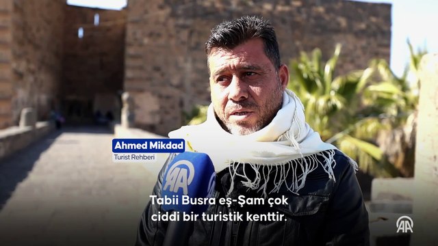 Devrik Baas rejimi döneminde askeri noktaya çevrilen Busra Antik Kenti görüntülendi