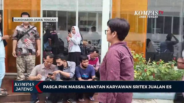 Pasca PHK Massal, Mantan Karyawan Sritex Jualan Es