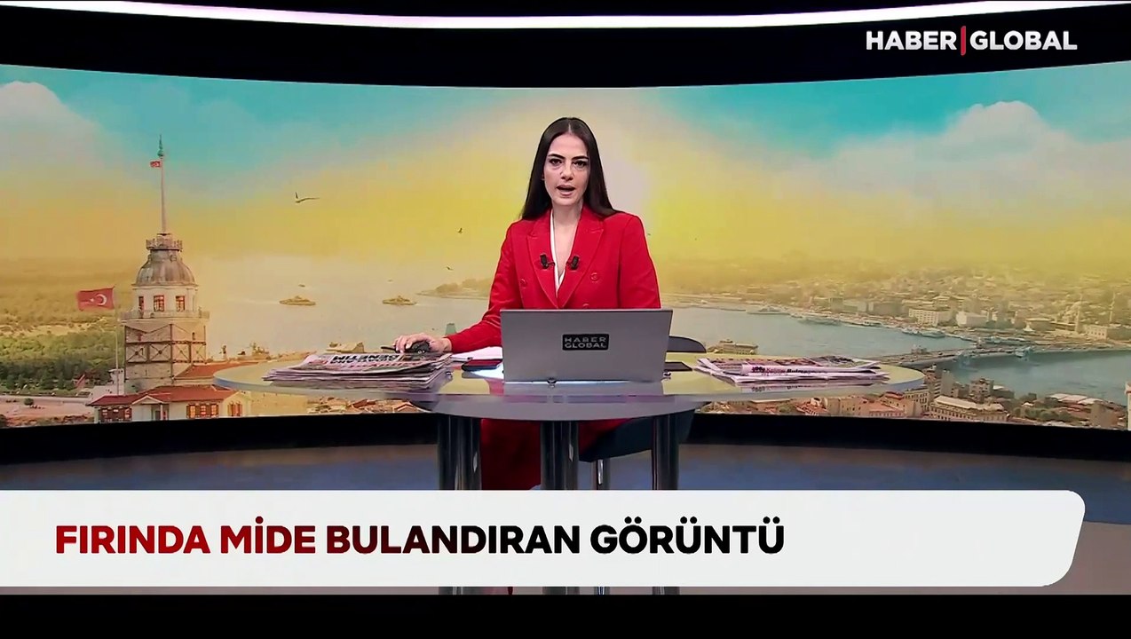 Fırında mide bulandıran görüntü ağızları açık bıraktı!
