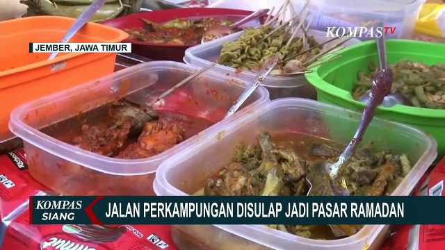 Warga Jember Ngabuburit dan Berburu Takjil di Pasar Ramadan!