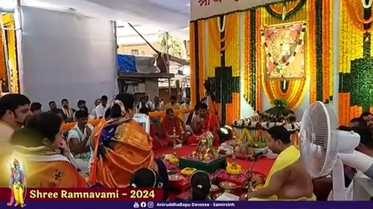 Shree Jagadamba Mahishasurmardini Pujan  Ramnavami Utsav 2024  Sadguru Aniruddha Bapu