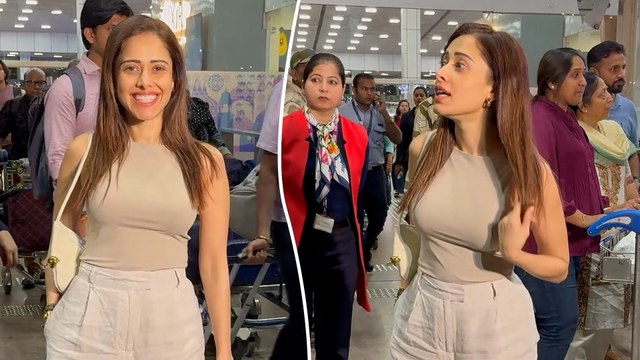 Fans Go Crazy As Nushrratt Bharuccha Arrives At Jaipur Airport For IIFA Awards 2025!