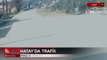 Hatay'da otomobille kafa kafaya çarpışan motosiklet