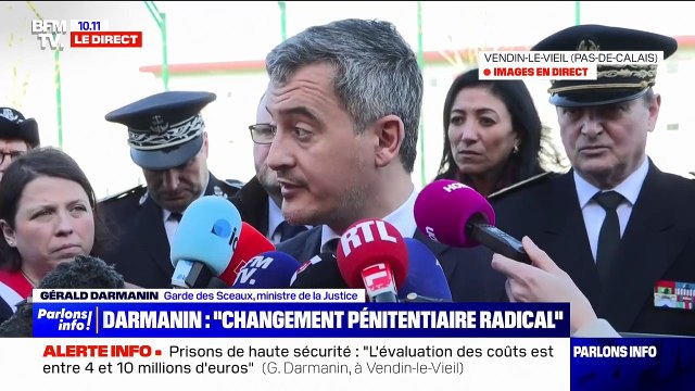 Prisons de haute sécurité: la prise de parole de Gérald Darmanin en intégralité