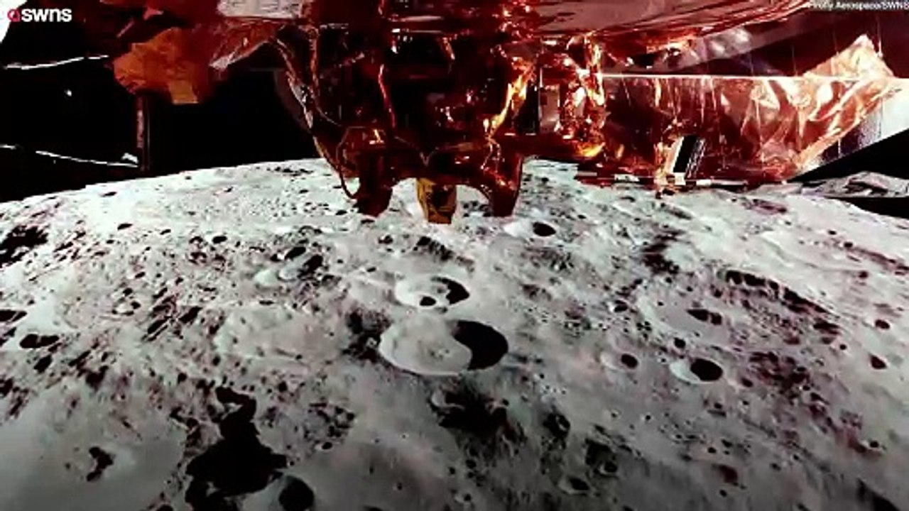 Raumschiff gleitet 100 km über dem Mond und fängt faszinierende Bilder ein