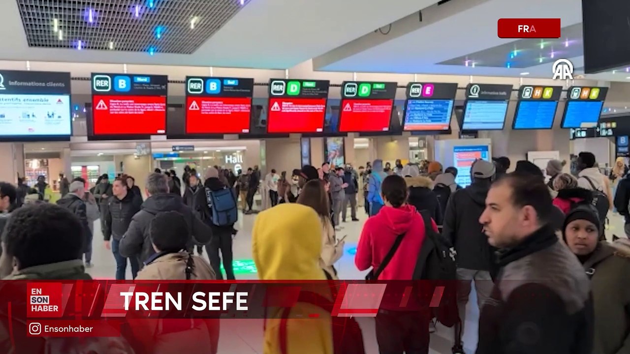 Fransa'nın başkenti Paris'te tren raylarında bomba paniği