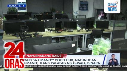 Raid sa umano’y POGO hub, natunugan umanoo; ilang palapag ng gusali, isinara | 24 Oras