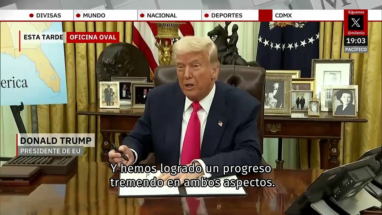 México y EU acuerdan pausar aranceles 1 mes. Pedro Gamboa, 06 de marzo 2025