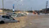 Bahía Blanca bajo agua por un temporal