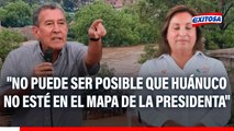 Alcalde de Huánuco increpa al Gobierno por inoperancia ante lluvias y denuncia falta de presupuesto