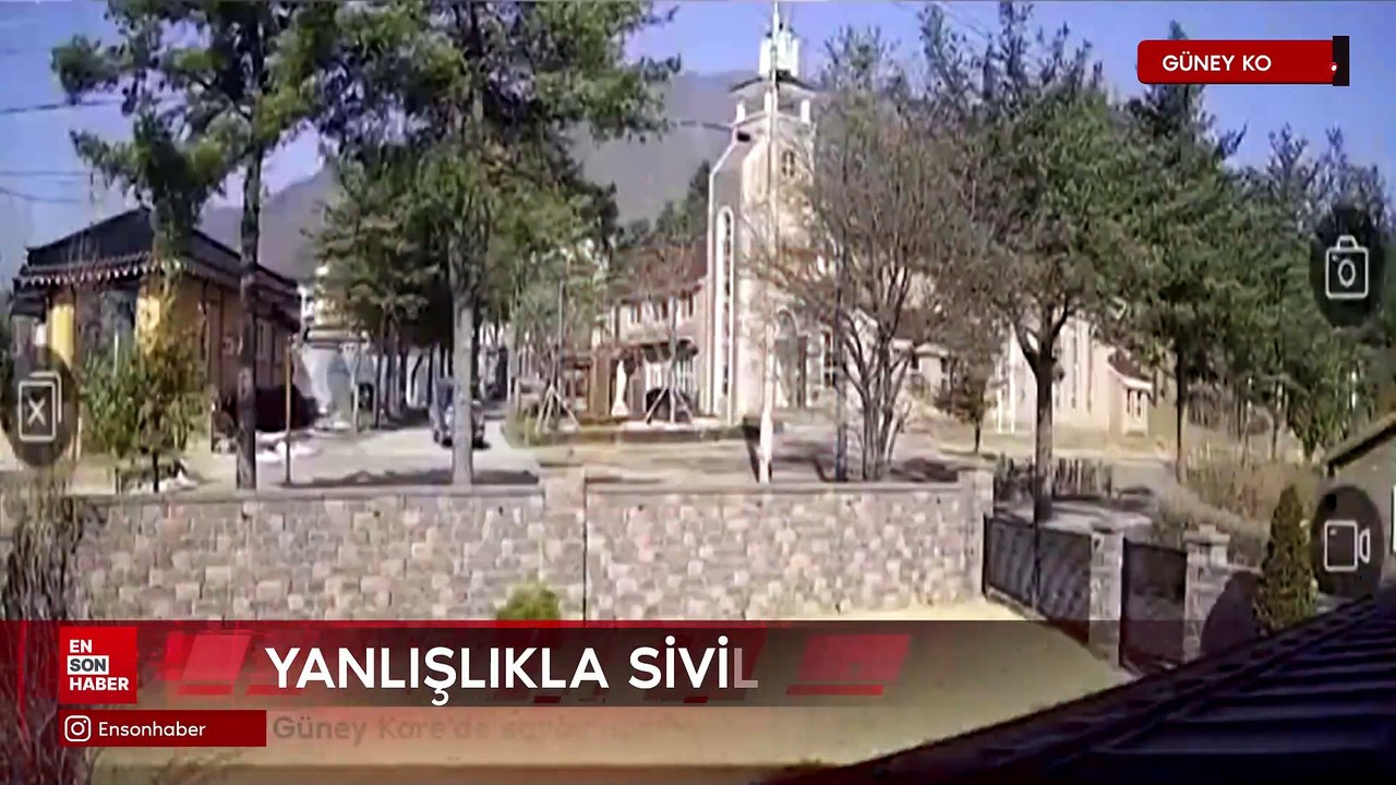 Güney Kore'de savaş uçakları tatbikat sırasında yanlışlıkla sivil bölgeyi bombaladı