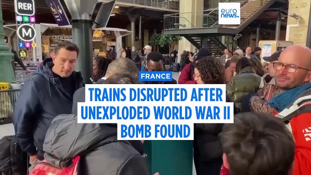 Eurostar trains cancelled after unexploded WWII bomb found in Paris