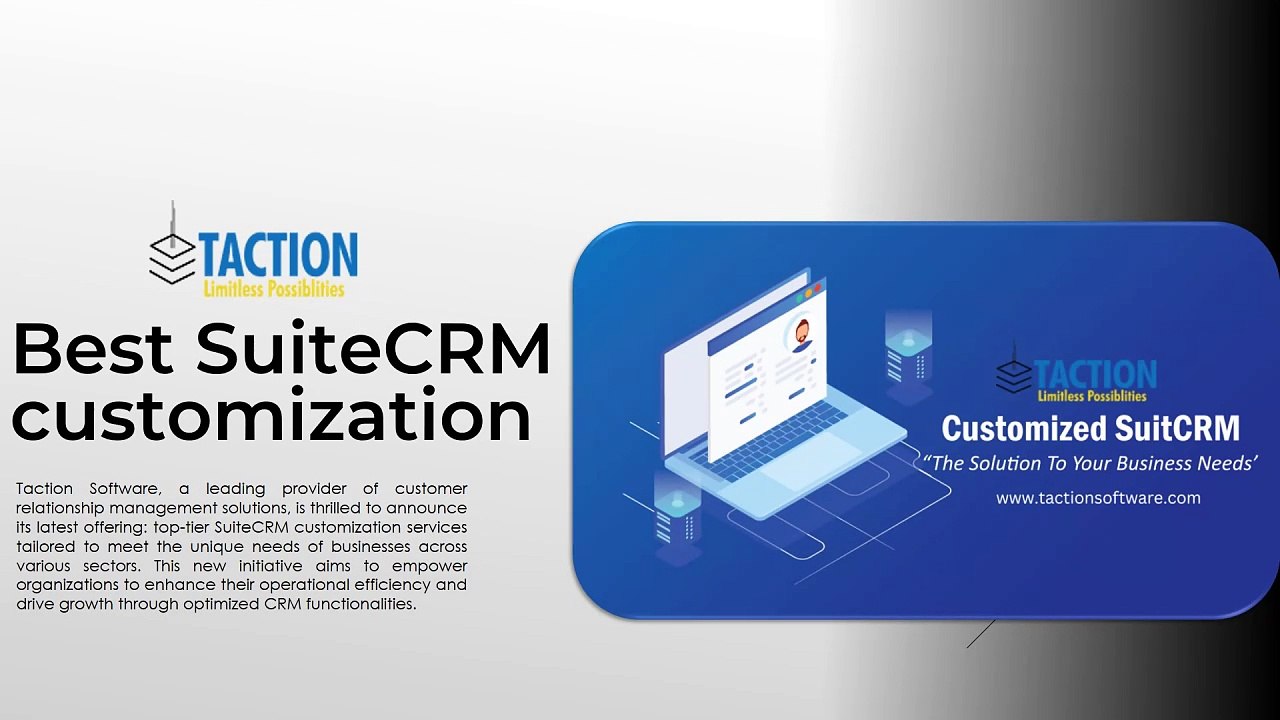 Best SuiteCRM customization - Taction Software