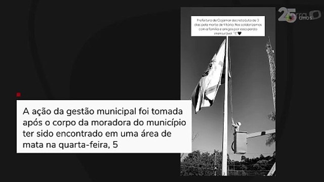 Caso Vitória: prefeito de Cajamar (SP) decreta luto de 3 dias e faz minuto de silêncio após morte