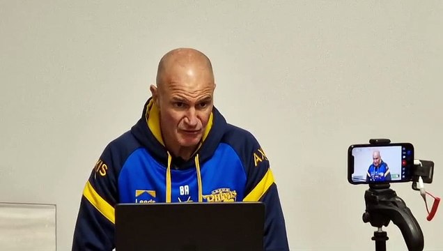 Leeds Rhinos, coach Brad Arthur speaking at his pre-match press conference ahead of Saturday’s game v Catalans Dragons.