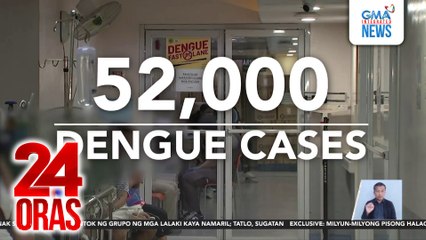 Kaso ng dengue sa bansa umabot na sa 52,000; ilang ospital, binisita ng DOH | 24 Oras