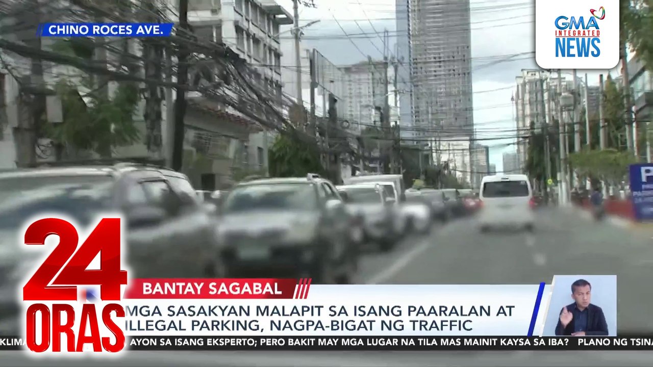 Mga sasakyan malapit sa isang paaralan at illegal parking, nagpa-bigat ng traffic | 24 Oras