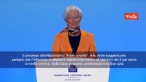 Lagarde (Bce): Nuovo taglio tassi di 25 punti base, al 2,50%