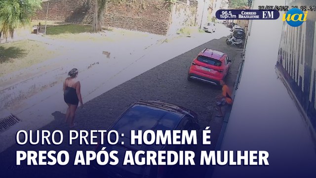 Homem é flagrado agredindo mulher e é preso minutos depois, em Ouro Preto