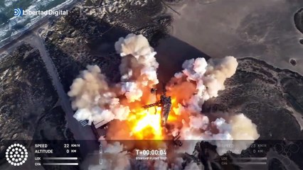 Nueva explosión del Starship, elcohete de Elon Musk