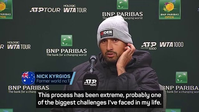 Kyrgios admits injury issues are 'one of the biggest challenges I have faced'