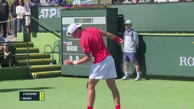 Jakub Mensik vs Tomás Etcheverry 6-4 y 7-6 (6) Indian Wells 2025